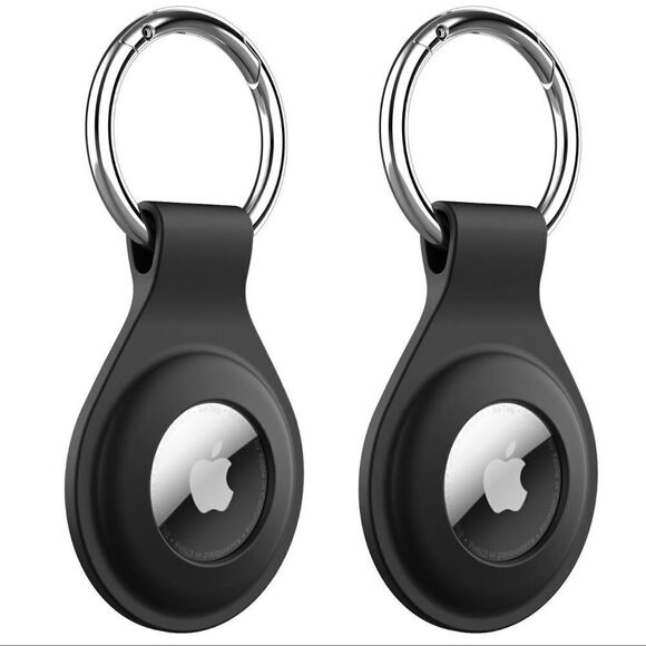 5 for $25🔥Silicone Case for AirTag with Keychain- 2 Pack- New - Picture 1 of 6